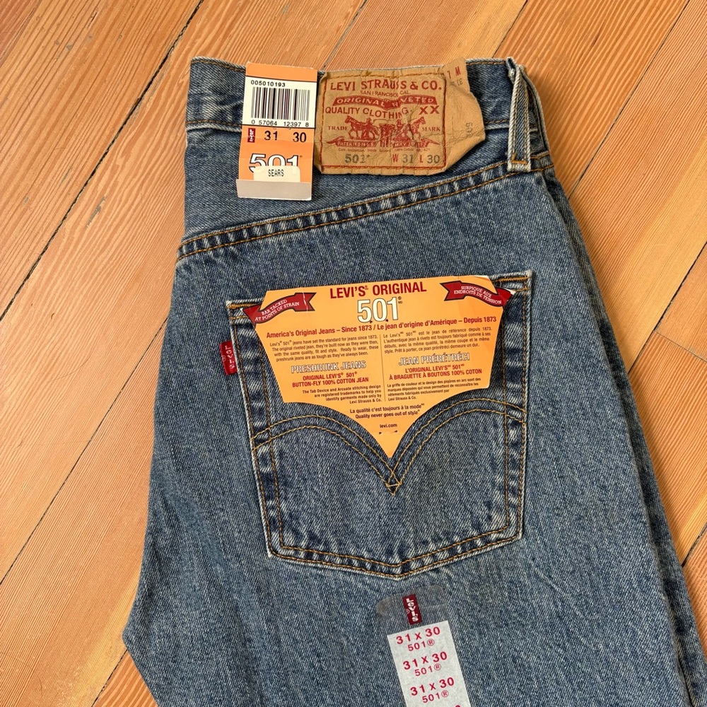 Vintage Levi’s 501 Deadstock Straight Leg Jeans - Picture 4 of 12